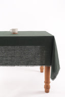 Linen Fringe Me Kantha Tablecloth