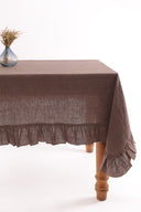 Linen Ruffle Medley Tablecloth