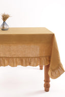 Linen Ruffle Medley Tablecloth