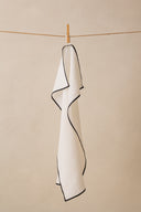 Linen Black Needled Kitchen Towel