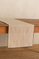 Linen Grey Needled Table Runner