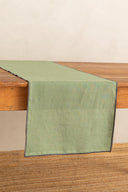 Linen Grey Needled Table Runner