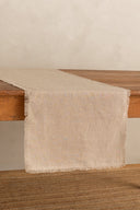 Linen Fringe Me Good Table Runner