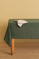 Linen Black Needled Tablecloth