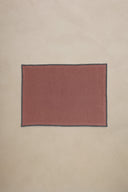 Linen Black Needled Placemat Set