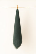 Linen Fringe Me Kantha Kitchen Towel