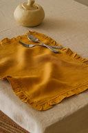 Linen Ruffle Medley Placemat Set