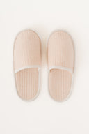Linen White Piping Slippers