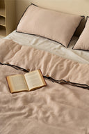 Linen Black Needled Duvet Cover