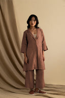 Linen Merlot Co-ord Set