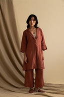 Linen Merlot Co-ord Set