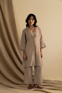 Linen Merlot Co-ord Set