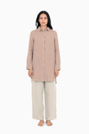 Linen Ginger Long Shirt
