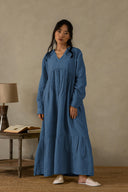 Linen Harbor Maxi Dress