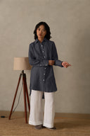 Linen Ginger Long Shirt