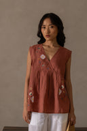 Linen Rose Top