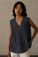 Linen Noir Top