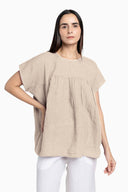 Linen Pearl Top
