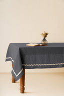 Linen Natural Lace Tablecloth