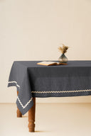 Linen Natural Lace Tablecloth