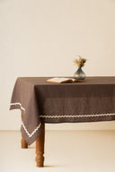 Linen Natural Lace Tablecloth