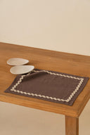 Linen Natural Lace Placemat Set