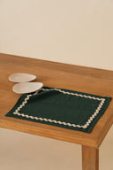 Linen Natural Lace Placemat Set