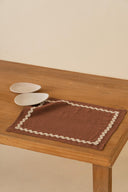 Linen Natural Lace Placemat Set