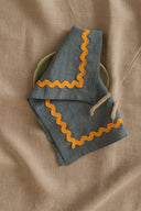 Linen Yellow Lace Napkin