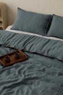 Linen Grey Needled Duvet Cover