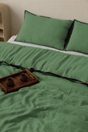 Linen Black Needled Duvet Cover