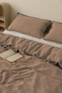 Linen Fringe Me Kantha Duvet Cover