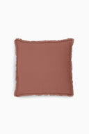 Linen Fringe Me Kantha Cushion Cover
