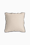Linen Black Needled Cushion Cover