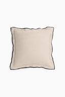 Linen Black Needled Cushion Cover