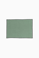 Linen Black Needled Placemat Set