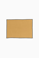 Linen Black Needled Placemat Set