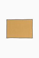 Linen Black Needled Placemat Set