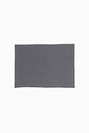 Linen Black Needled Placemat Set
