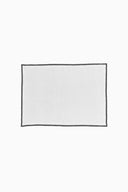 Linen Black Needled Placemat Set