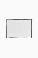 Linen Black Needled Placemat Set