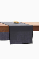Linen Black Needled Table Runner