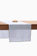 Linen Grey Needled Table Runner