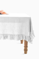 Linen Ruffle Medley Tablecloth