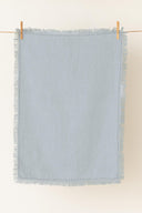 Linen Fringe Me Kantha Kitchen Towel