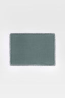 Linen Fringe Me Kantha Placemat Set