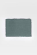 Linen Fringe Me Kantha Placemat Set