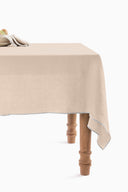 Linen Grey Needled Tablecloth