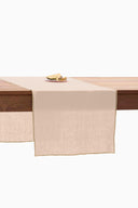 Linen Natural Needled Table Runner