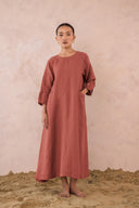 Linen Peach Dress